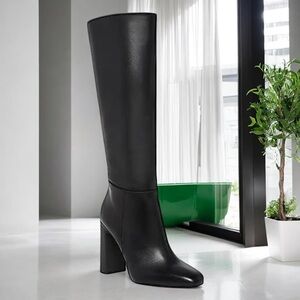 Steve Madden Ally Knee-High Boots Wide Calf Block Heel